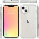 for iPhone 13 Mini Pro Max Case Soft Silicone Clear Back Hard Cover Case for iPhone 13 Mini iphone13 pro max,Black,for Iphone13 Pro Max