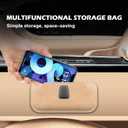 3 x Car Side Pocket Organizer, Adhesive Car Organizers And Storage, Car Glass Holder Stores Small Items Such As Phones, Cosmetics, Coins, Glasses, Keys. Can be Pasted Anywhere (Black)
