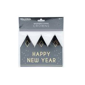 6 x NYE 2026 Paper Crowns 