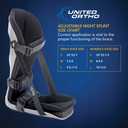 United Ortho USA12033 Plantar Fasciitis Adjustable Leg Support Brace Fits Right or Left Foot for Soreness Relief, Foot Pain and Stretching, Small, Black (Gray, S)