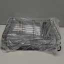 Kitsure Dish Drying Rack for Kitchen Counter, Stainless Steel Sink Organization and Storage Essentials with Cutlery Holder, Home and Appartment Decor, 12''W x 15.5''L, Black