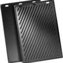 SafBbcue Upgrade Genesis 300 Series Griddle for Weber Genesis E-310 E-320 E-330 S-310 S-320 S-330 EP-310 EP-320 EP-330 Weber Genesis 300 Grill Parts Reversible Cast Iron Griddle 7528 7524