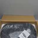 MERACH Vibration Plate Exercise Machine, Curved Vibration Plate for Lymphatic Drainage Weight Loss, Vibrating Plate with Real-Time Calorie Tracking on LED Display, Workout Equipment for Home Women Men (Black)