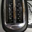 Amazon Basics 2 Slice Toaster, With 6 Browning Settings, Extra Wide Slots For Bagels and Special Breads, Removable Easy-to-Clean Crumb Tray, Cancel/Defrost/Bagel Buttons, 900W, Black & Silver