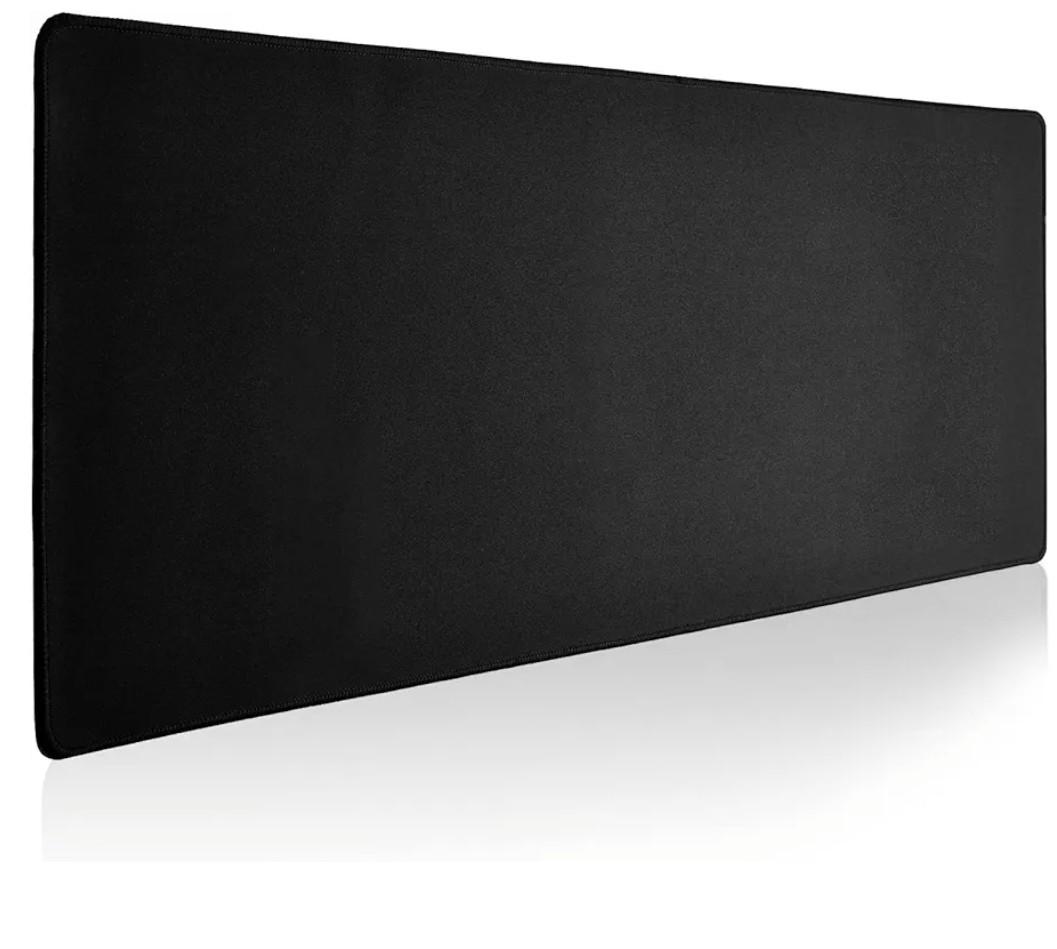 Large Gaming Mouse Pad with Durable Stitched Edges, Non-Slip Rubber Base, Big Computer Keyboard Mouse Mat Desk Pad for Home Office Gaming Work, 31.5''x11.8''x0.12'', Black