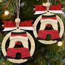 2 x 2Pcs 2025 Funny Christmas Ornament - Hilarious Santa Gag Gift with Bells, White Elephant Gifts for Adults, Secret Santa Gift Exchange, Funny Christmas Tree Decorations for Holiday