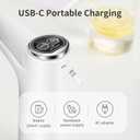 Water Dispenser for 5 Gallon Bottle, Electric 5 Gallon Water Pump, USB-C Rechargeable Water Pump for 3 Gallon Jug, White