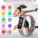 Zeacool Fitness Tracker with 24/7 Heart Rate,Blood Oxygen Blood Pressure Sleep Monitor, Activity Trackers 5 ATM Waterproof,Step Calorie Counter Pedometer Health Smart Watch for Women Men Dusty Purple