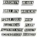 Magnetic Toolbox Labels 12 Pack, 3D Printed Tool Box Organizers