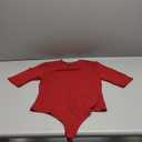  Body Suits for Womens Short Sleeve Round Neck Casual Stretchy Basic T Shirt Bodysuit Tops M