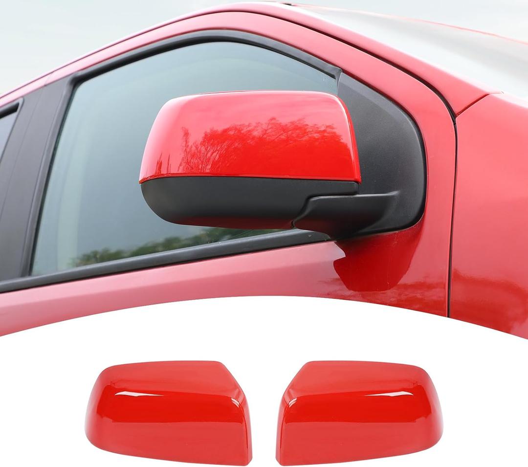 for Colorado Outside Mirror Cap Cover Trim Fit for Chevy Colorado/GMC Canyon 2014-2022 Red Exterior Accessories 2pcs