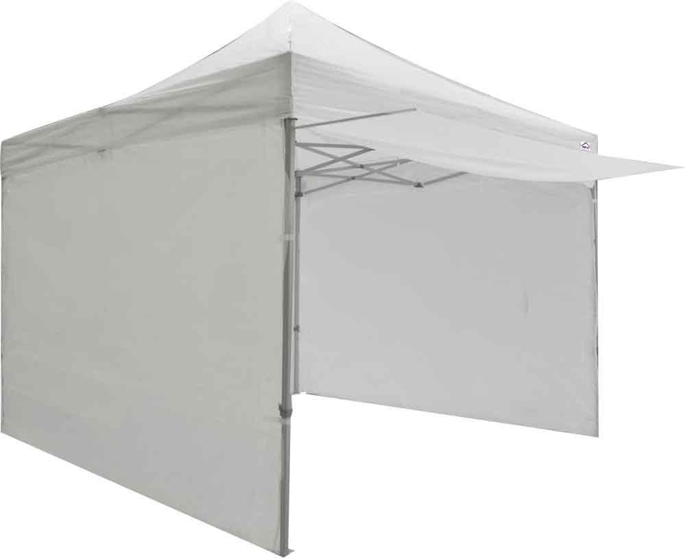 Impact Canopy 10' x 10' Canopy Tent with Awning, Sidewalls, and Roller Bag, Instant Gazebo Shelter, White