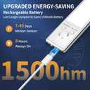 Under Cabinet Lights,76 LED Operated Motion Sensor Light Indoor,1500mAh USB Rechargeable Closet Lights, 4 Pack Magnetic Dimmable Closet LightsWireless Under Counter Lights for Kitchen, Stairs (9.5inch - 4pack)