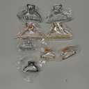 8 Pieces Metal Hair Claw Clips Set, Includes 3 Inches Large Size Hair Catch Barrette Jaw Clamp and 1.57 Inches Small Half Bun Hairpins for Women, Hair Accessories (Triangle)