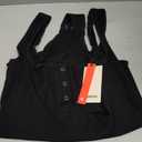 Popilush Bodysuits for Women Tummy Control Henley Going Out Outfits Shirts Body Suits Thong Button Down Tank Tops (X-Large-XX-Large, Black)