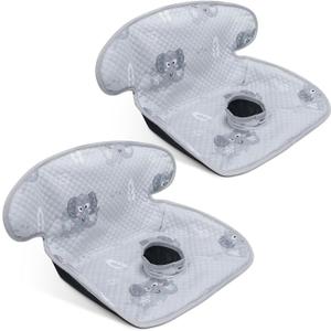 COOLBEBE Infant Car Seat Protector for Potty Training, 2 Pack Dry Waterproof Car Seat Liner Toilet Training for Baby Infant Toddler, Piddle Pads Cover Car Seat Pad for Strollers & Carseat (Grey,2PC)