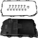 Transmission Oil Pan Filter and Gasket Kit Compatible with Ra~m 1500 2500 3500 & Grand Cherokee & Charger, Challenger, Charger & Chrysle~r 300, 8-Speed Automatic Transmission
