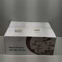 24 Inch Flush Mount Ceiling Fans with Lights, High Airflow Remote/APP Control, 3CCT Dimmable LED Light, Recessed Ceiling Fan for Kitchen, Bedroom, Patio (Black)