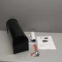 Metal Post Mount Mailboxes for Outside,Galvanized Steel,Waterproof,Medium Capacity,Red Flag Indicated,Modern Style,Mail Boxes for House Outside/Residential,Black,18.8 x 9 x 6.7 inches