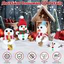 12 Pack Christmas Snowman Craft, Christmas Stocking Stuffers for Kids,DIY Snowman Making Kit, Snowman Modeling Clay Set, Build a Snowman Kit for Christmas Decorations Gifts Xmas Activities Holiday
