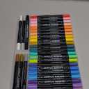 30 Colors Dual Tip Acrylic Paint Markers, Premium Dot & Fine Tip Coloring Paint Pens for Rock, Wood, Fabric, Canvas, Glass, Paper, Ceramic, Scrapbook, Vision Board and DIY Crafts Supplies Art Gifts