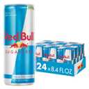 Red Bull Sugar Free Energy Drink with 80mg Caffeine plus Taurine & B Vitamins, 8.4 Fl Oz, 6 Packs of 4 Cans (Pack of 24)