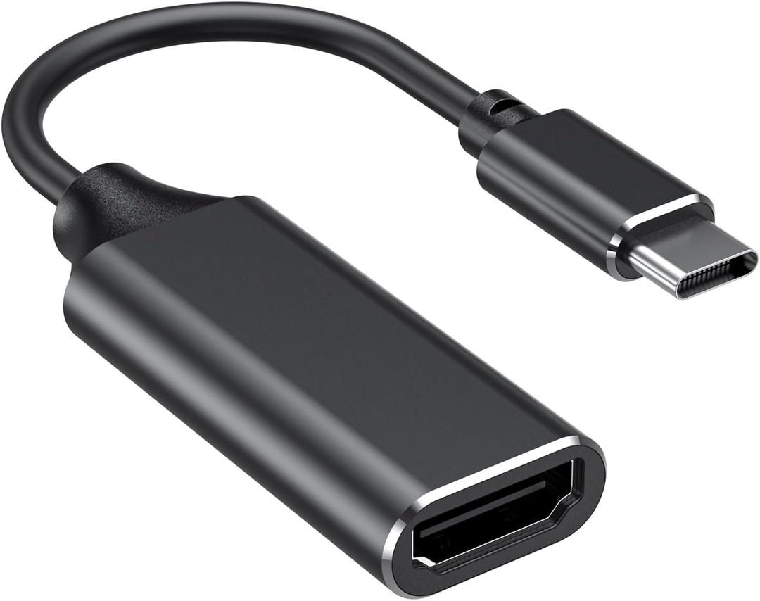 RayCue USB C to HDMI Adapter 4K, USB Type-C to HDMI Adapter [Thunderbolt 3/4 Compatible] with iPhone 15 Pro/Max, MacBook Pro/Air 2023, iPad Pro, iMac, S23, XPS, Surface and More