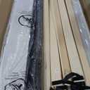 Queen Size Bed Frame with Velvet Upholstered Headboard, Sturdy Platform Bed, No Box Spring Needed, Easy Assembly (Beige)