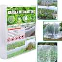 SnugNiture Garden Netting 8x24FT Ultra Fine Mesh Mosquito Netting Plant Covers, White Bird Netting Barrier Greenhouse Row Cover Protect Fruits Flower Vegetables from Birds Deer & Squirrels