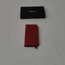 SHIELDON Wallet Case for iPhone 16 6.1" 2024, Genuine Leather Detachable 2 in 1 Book Magnetic RFID Blocking Card Slot Kickstand Shockproof Wireless Charging Case Compatible with iPhone 16 - Retro Red