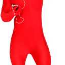 Morphsuits Full Bodysuit Costume Men, Morph Suits Adults, Mens Spandex Bodysuit Costume, Full Body Suit (Red) XL