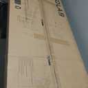 TIQLAB Gaming Desk with Power Outlets & LED 47 Inch Ergonomic Computer Carbon Fiber Surface Gamer Desk, PC Workstation with Headphone Hook for Bedroom, Kids Desk Gift for Boys, Black