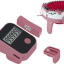 Rechargeable Knitting Machine Counter, Row Counter for Knitting, Suitable for 32, 40 and 48 Needles, Charges Quickly and Install Easily, Knitting Machine Accessories