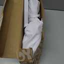 JOYIN 3 Pcs Halloween Decorations Outdoor Ghosts Pathway Lights, 18 White Cloth Ghost with White Light Up Yard Stakes for Graveyard Yard Lawn Garden Prop, Party Decor Supplies