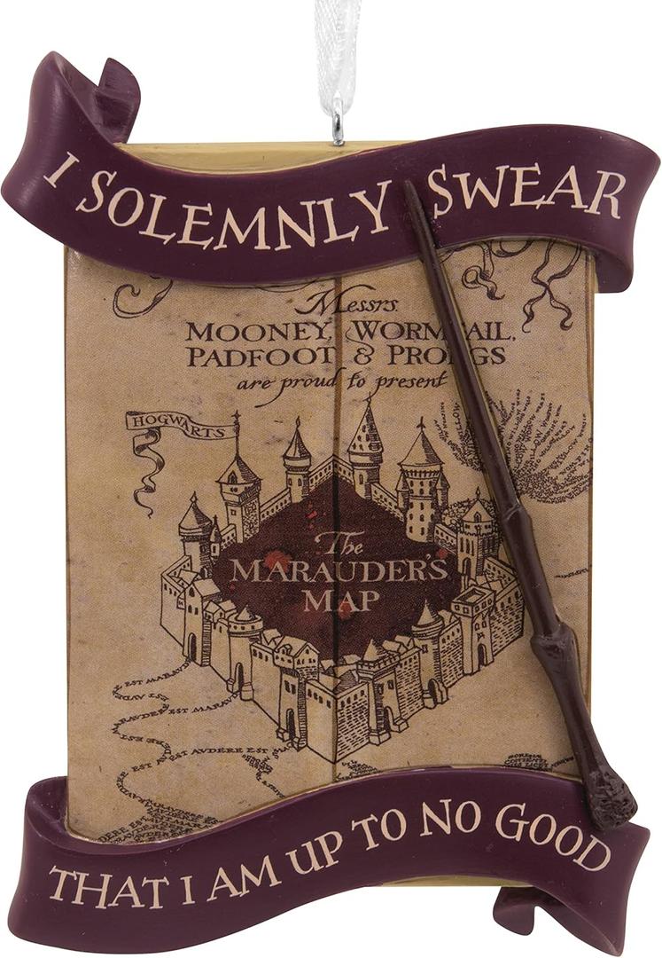 Hallmark Harry Potter Marauder's Map Resin Christmas Ornament