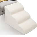 Dog Stairs for Small Dogs - High Density Foam Pet Steps, Extra Wide Dog Ramp with Non-Slip Bottom for High Beds, Couch and Sofa, Best for Dogs Injured, Older Doggy Cats Foam Only No Cover
