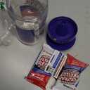 2 Fly Traps Outdoor Fly Trap for Patio with 4 Non-Toxic Dissolvable Bait Refills. Reusable Hanging Bug Catcher Killer for All Filth Flies for Outside Bug Control Yard Ranch. Hanging Chains Included