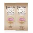Jergens Natural Glow Face Self Tanner Lotion SPF 20, Sunless Tanning, Fair to Medium Skin Tone, Daily Facial Sunscreen, Oil-Free, Broad Spectrum UVA and UVB Protection, 2 Oz, Pack of 2
