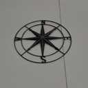 aboxoo Round Metal Compass Decorative Compass Metal Wall Art Hanging Wall Sculpture 11 Inch Black Diameter Farmhouse Decor Indoor or Outdoor Sign