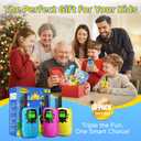 Walkie Talkies for Kids Rechargeable, 2000 mAH Last 3-4 Days 2 Way Radios Toys for 3-12 Year Old Boys Girls to Outside, Camping, Hiking Birthday Holiday Easter Basket Stuffers Presents