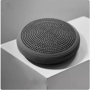 Massage yoga balance pad, children's balance plate, foot massage ball plate, balance training pad, anti slip balance pad (Dark gray - [Free Inflation Cylinder] Diameter: 34cm)
