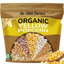 Be Still Farms Yellow Organic Popcorn Kernels (4.8lb) - Uncooked Corn Bulk Great for Movie Night - Healthy Microwave Snacks Ideal for Popping - USA Grown | USDA Certified | Vegan | Non-GMO (76.8 Ounce (Pack of 1))