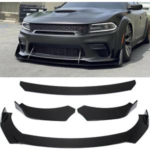 Front Bumper Lip Spoiler, Car Universal Adjustable Spoiler Splitter Diffuser Protector, Compatible with Honda Accord Civic Toyota Camry, Volkswagen MK5 MK6 MK7, Kia Optima, Mitsubishi Lancer