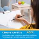 Sax Pen and Ink Sulphite Drawing Paper, 80 lb, 9 x 12 Inches, White, 100 Sheets