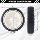 CheeMuii 119-0311 Lawn Mower Wheels 4 Pack 8" Push Mower Front Drive Wheels Replace for Toro 119-0311 20330 20339 20350 20370 20954 137-4832 115-2878 etc