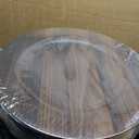 50 PC Brown Charger Plates Bulk, Farmhouse Faux Wood Plate Chargers, 13 inches