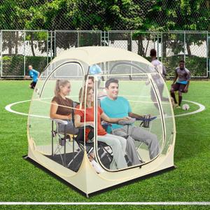 All Weather Sport Tent - Instant Pop Up Bubble Tent with Ventilation Ports and Removable Top Cover - Clear Weather Proof Pod Sun Shelter for Outdoor Activities