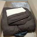 Best Pet Supplies Dog House Bed Crate Mat Tent Indoor Round Soft Plush for Small, Medium, and Large Breeds - Beige w/Brown Stripes, 16 x 16 x 14"