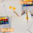 Pack of 5,20 Sheets, 7.5 x 5.1 Inches, 140 lb/300 GSM Cold Press Watercolor Paper, Bulk Pack, White for Drawing and Painting