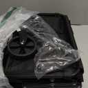 Collapsible Wagon Cart, 360 Swivel Wheels, Lightweight Compact Design, Portable Folding Cart for Grocery Shopping, Supermarket Trips & Home Storage, for Seniors (Black)